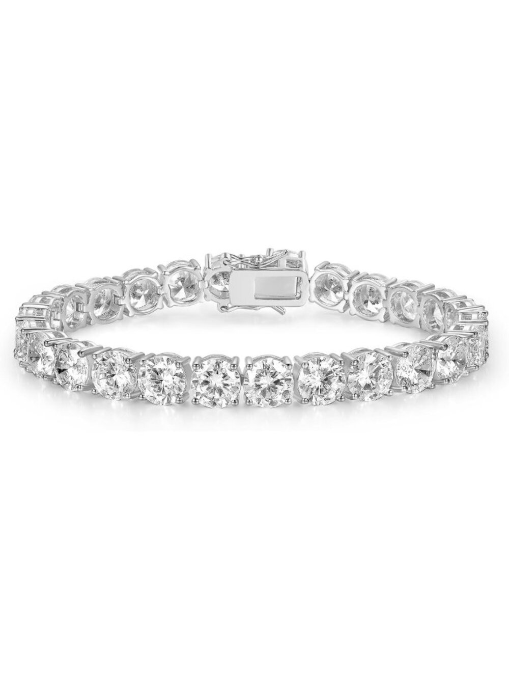 Elegant 7MM Tennis Bracelet for Men & Women, 18K Gold Plated, Cubic Zirconia